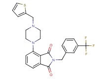4-[4-(2-thienylmethyl)-1-piperazinyl]-2-[3-(trifluoromethyl)benzyl]-1H-isoindole-1,3(2H)-dione