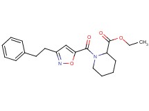 ethyl 1-{[3-(2-phenylethyl)-5-isoxazolyl]carbonyl}-2-piperidinecarboxylate