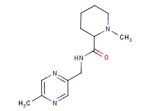 1-methyl-N-[(5-methylpyrazin-2-yl)methyl]piperidine-2-carboxamide
