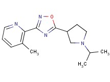 2-[5-(1-isopropyl-3-pyrrolidinyl)-1,2,4-oxadiazol-3-yl]-3-methylpyridine trifluoroacetate