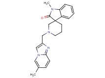 1-methyl-1'-[(6-methylimidazo[1,2-a]pyridin-2-yl)methyl]spiro[indole-3,3'-piperidin]-2(1H)-one