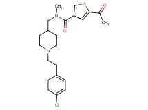 5-acetyl-N-({1-[2-(4-chlorophenyl)ethyl]-4-piperidinyl}methyl)-N-methyl-3-thiophenecarboxamide