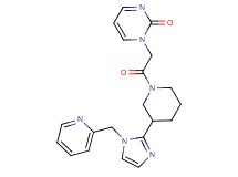 1-(2-oxo-2-{3-[1-(pyridin-2-ylmethyl)-1H-imidazol-2-yl]piperidin-1-yl}ethyl)pyrimidin-2(1H)-one
