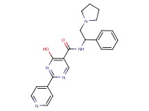 4-hydroxy-N-(1-phenyl-2-pyrrolidin-1-ylethyl)-2-pyridin-4-ylpyrimidine-5-carboxamide