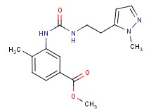 methyl 4-methyl-3-[({[2-(1-methyl-1H-pyrazol-5-yl)ethyl]amino}carbonyl)amino]benzoate