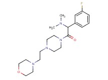 (1-(3-fluorophenyl)-2-{4-[2-(4-morpholinyl)ethyl]-1-piperazinyl}-2-oxoethyl)dimethylamine