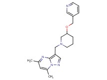 5,7-dimethyl-3-{[3-(pyridin-3-ylmethoxy)piperidin-1-yl]methyl}pyrazolo[1,5-a]pyrimidine