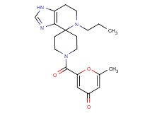 2-methyl-6-[(5-propyl-1,5,6,7-tetrahydro-1'H-spiro[imidazo[4,5-c]pyridine-4,4'-piperidin]-1'-yl)carbonyl]-4H-pyran-4-one
