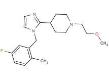 4-[1-(5-fluoro-2-methylbenzyl)-1H-imidazol-2-yl]-1-(2-methoxyethyl)piperidine