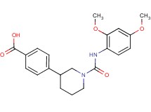 4-(1-{[(2,4-dimethoxyphenyl)amino]carbonyl}piperidin-3-yl)benzoic acid