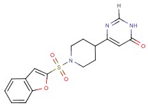 6-[1-(1-benzofuran-2-ylsulfonyl)piperidin-4-yl]pyrimidin-4(3H)-one