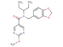 N-(1,3-benzodioxol-5-ylmethyl)-N-(1-ethylpropyl)-2-methoxypyrimidine-5-carboxamide