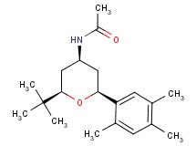 N-[(2R*,4R*,6S*)-2-tert-butyl-6-(2,4,5-trimethylphenyl)tetrahydro-2H-pyran-4-yl]acetamide