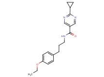 2-cyclopropyl-N-[3-(4-ethoxyphenyl)propyl]pyrimidine-5-carboxamide