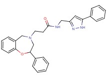 3-(2-phenyl-2,3-dihydro-1,4-benzoxazepin-4(5H)-yl)-N-[(5-phenyl-1H-pyrazol-3-yl)methyl]propanamide