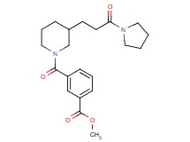 methyl 3-({3-[3-oxo-3-(1-pyrrolidinyl)propyl]-1-piperidinyl}carbonyl)benzoate