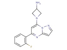 1-[5-(2-fluorophenyl)pyrazolo[1,5-a]pyrimidin-7-yl]-3-azetidinamine hydrochloride