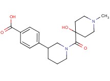 4-{1-[(4-hydroxy-1-methylpiperidin-4-yl)carbonyl]piperidin-3-yl}benzoic acid