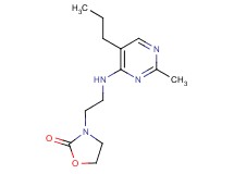 3-{2-[(2-methyl-5-propylpyrimidin-4-yl)amino]ethyl}-1,3-oxazolidin-2-one