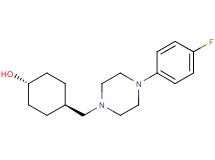 trans-4-{[4-(4-fluorophenyl)-1-piperazinyl]methyl}cyclohexanol bis(trifluoroacetate) (salt)