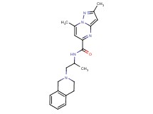 N-[2-(3,4-dihydroisoquinolin-2(1H)-yl)-1-methylethyl]-2,7-dimethylpyrazolo[1,5-a]pyrimidine-5-carboxamide