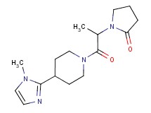 1-{1-methyl-2-[4-(1-methyl-1H-imidazol-2-yl)piperidin-1-yl]-2-oxoethyl}pyrrolidin-2-one