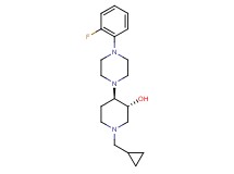 (3R*,4R*)-1-(cyclopropylmethyl)-4-[4-(2-fluorophenyl)-1-piperazinyl]-3-piperidinol