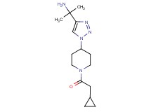 (1-{1-[1-(cyclopropylacetyl)-4-piperidinyl]-1H-1,2,3-triazol-4-yl}-1-methylethyl)amine trifluoroacetate