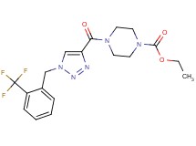 ethyl 4-({1-[2-(trifluoromethyl)benzyl]-1H-1,2,3-triazol-4-yl}carbonyl)-1-piperazinecarboxylate