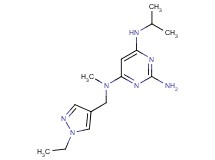 N~4~-[(1-ethyl-1H-pyrazol-4-yl)methyl]-N~6~-isopropyl-N~4~-methylpyrimidine-2,4,6-triamine