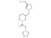 (1-{[1-(1-pyrrolidinylacetyl)-3-piperidinyl]methyl}-1H-1,2,3-triazol-4-yl)methanol