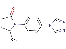 5-methyl-1-[4-(4H-1,2,4-triazol-4-yl)phenyl]pyrrolidin-2-one