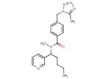 N-methyl-4-[(5-methyl-1H-tetrazol-1-yl)methyl]-N-(1-pyridin-3-ylpentyl)benzamide
