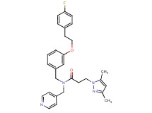3-(3,5-dimethyl-1H-pyrazol-1-yl)-N-{3-[2-(4-fluorophenyl)ethoxy]benzyl}-N-(4-pyridinylmethyl)propanamide