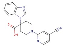 4-(1H-benzimidazol-1-yl)-1-(4-cyanopyridin-2-yl)piperidine-4-carboxylic acid