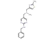 N-benzyl-5-({methyl[(2-methyl-1,3-thiazol-4-yl)methyl]amino}methyl)pyrimidin-2-amine