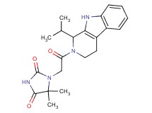 1-[2-(1-isopropyl-1,3,4,9-tetrahydro-2H-beta-carbolin-2-yl)-2-oxoethyl]-5,5-dimethylimidazolidine-2,4-dione