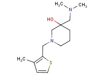 3-[(dimethylamino)methyl]-1-[(3-methyl-2-thienyl)methyl]-3-piperidinol