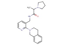 N-{[2-(3,4-dihydroisoquinolin-2(1H)-yl)pyridin-3-yl]methyl}-2-pyrrolidin-1-ylpropanamide