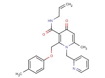 N-allyl-6-methyl-2-[(4-methylphenoxy)methyl]-4-oxo-1-(2-pyridinylmethyl)-1,4-dihydro-3-pyridinecarboxamide