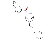 (1S*,5R*)-6-[(1-ethyl-1H-pyrazol-3-yl)carbonyl]-3-(3-phenylpropyl)-3,6-diazabicyclo[3.2.2]nonane