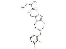 N-{[7-(2,3-difluorobenzyl)-6,7,8,9-tetrahydro-5H-[1,2,4]triazolo[4,3-d][1,4]diazepin-3-yl]methyl}-2-methylbutanamide