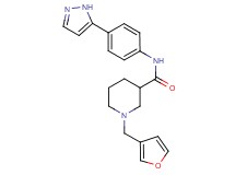 1-(3-furylmethyl)-N-[4-(1H-pyrazol-5-yl)phenyl]-3-piperidinecarboxamide