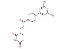 1-{3-[4-(2,6-dimethyl-4-pyridinyl)-1-piperazinyl]-3-oxopropyl}-2,4(1H,3H)-pyrimidinedione