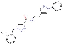 1-(2-methylbenzyl)-N-[2-(1-phenyl-1H-pyrazol-4-yl)ethyl]-1H-1,2,3-triazole-4-carboxamide