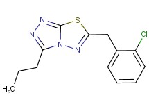 6-(2-chlorobenzyl)-3-propyl[1,2,4]triazolo[3,4-b][1,3,4]thiadiazole