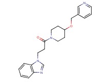 1-{3-oxo-3-[4-(3-pyridinylmethoxy)-1-piperidinyl]propyl}-1H-benzimidazole