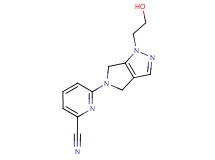 6-[1-(2-hydroxyethyl)-4,6-dihydropyrrolo[3,4-c]pyrazol-5(1H)-yl]pyridine-2-carbonitrile