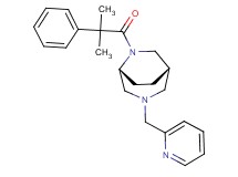 (1S*,5R*)-6-(2-methyl-2-phenylpropanoyl)-3-(2-pyridinylmethyl)-3,6-diazabicyclo[3.2.2]nonane