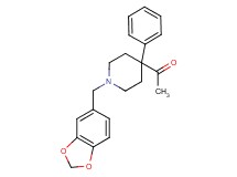 1-[1-(1,3-benzodioxol-5-ylmethyl)-4-phenyl-4-piperidinyl]ethanone